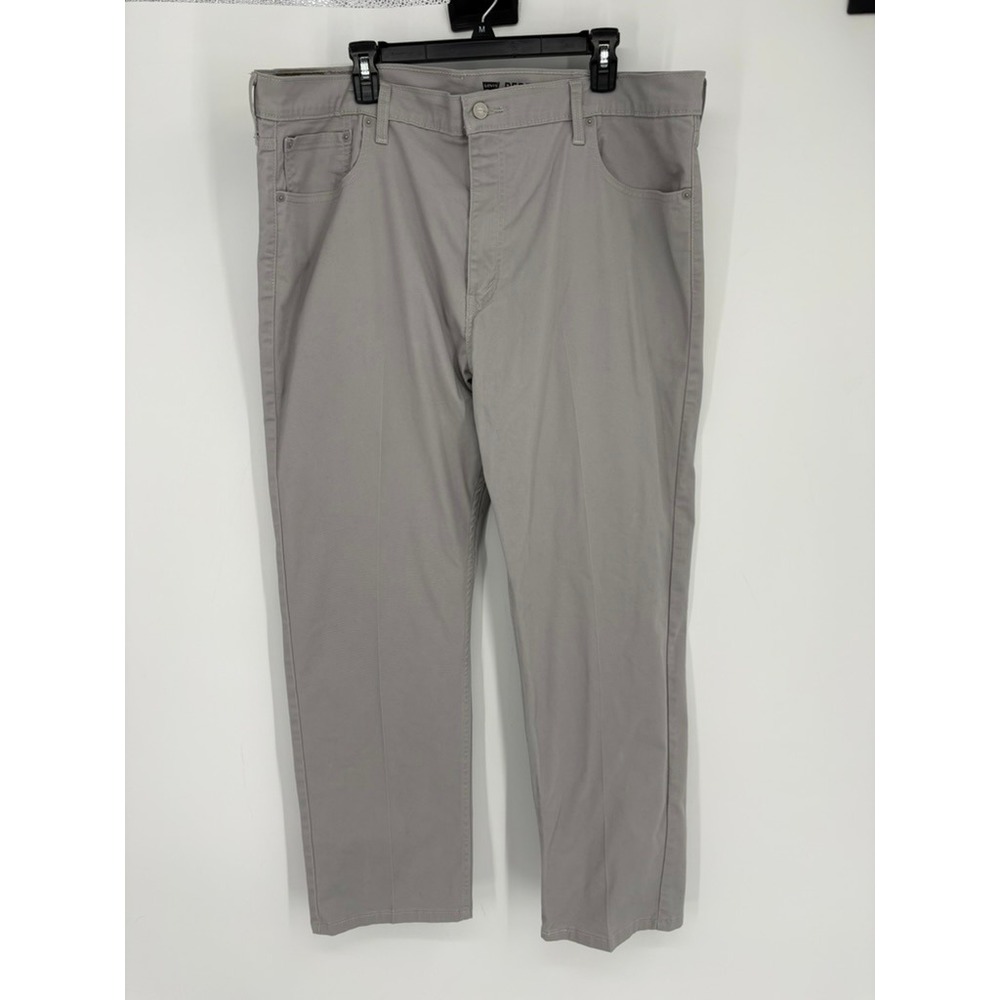 Levis‎ Pants Mens 42x28.5 Grey 502 Regular Taper Performance Stretch Twill Chino
